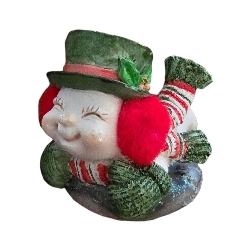 Dreamsicles snowman on inner tube 10501 Cast Art Industries 1998
